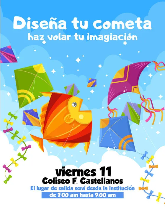 Afiche de la Vuelatón del colegio